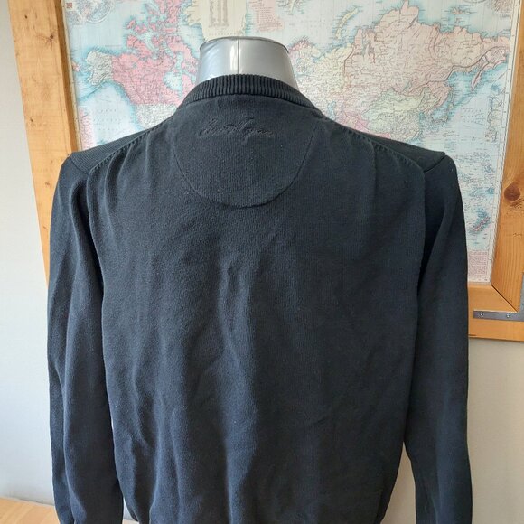 Ben Hogan Black V-Neck Long Sleeve Cotton Blend Sweater Men's Size X-Large - Picture 5 of 12